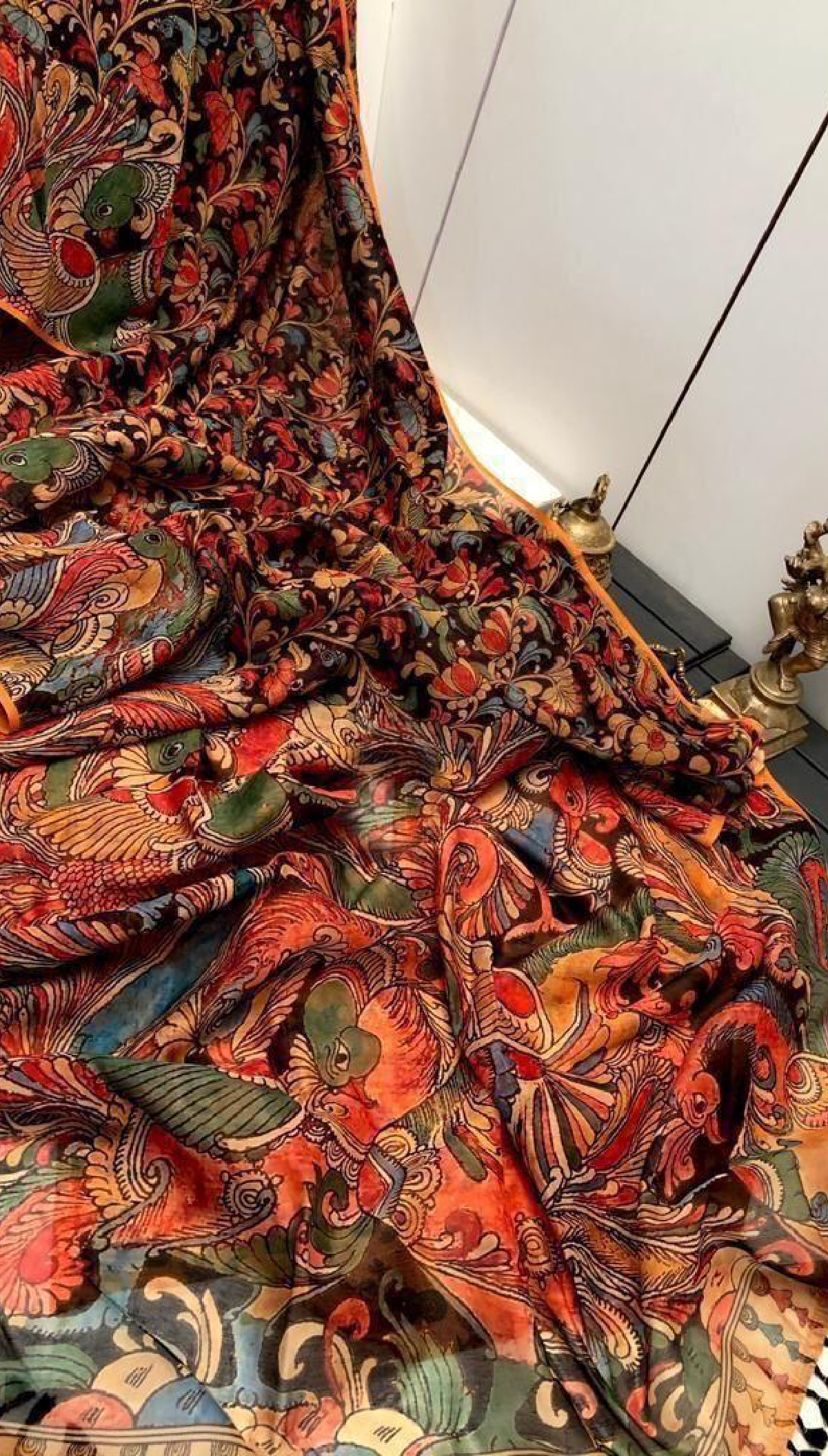 Kalamkari Print Kota Doriya Saree