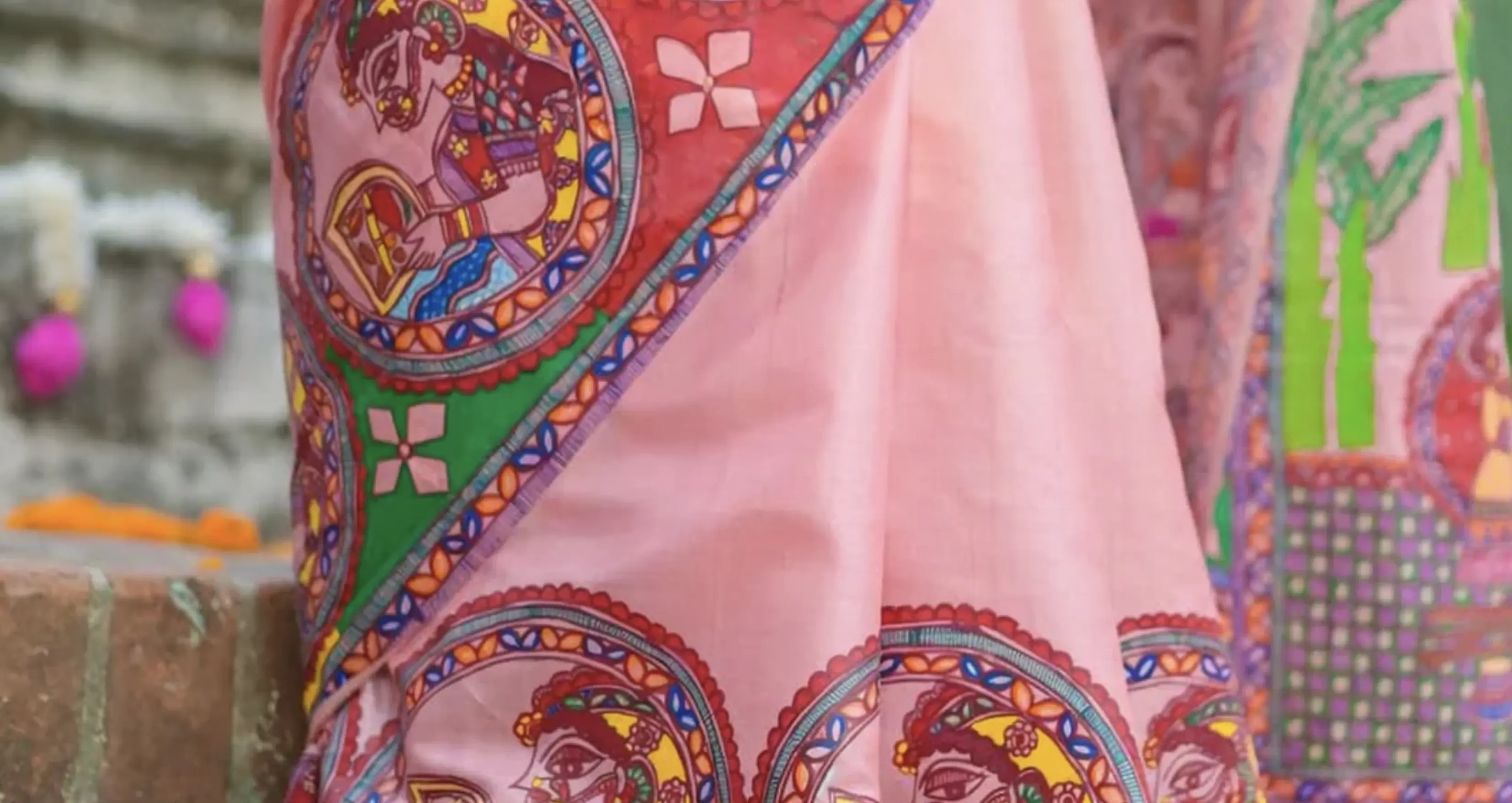 Exclusive Handpainted Madhubani Sarees - Kalabar Collection