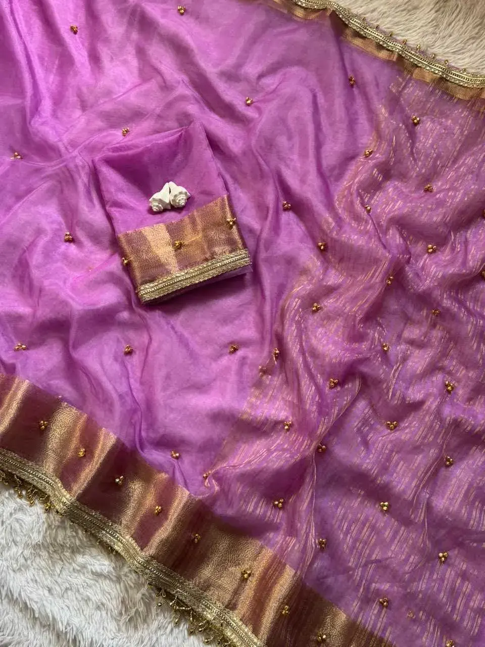 Tissue Silk Ghungroo Saree
