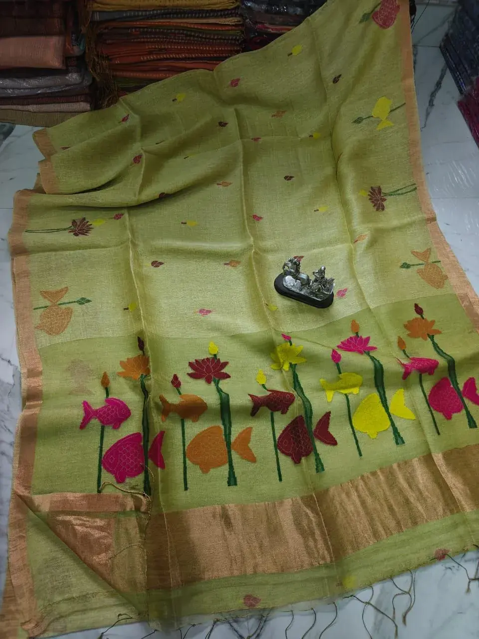 Handloom Silk Linen Saree