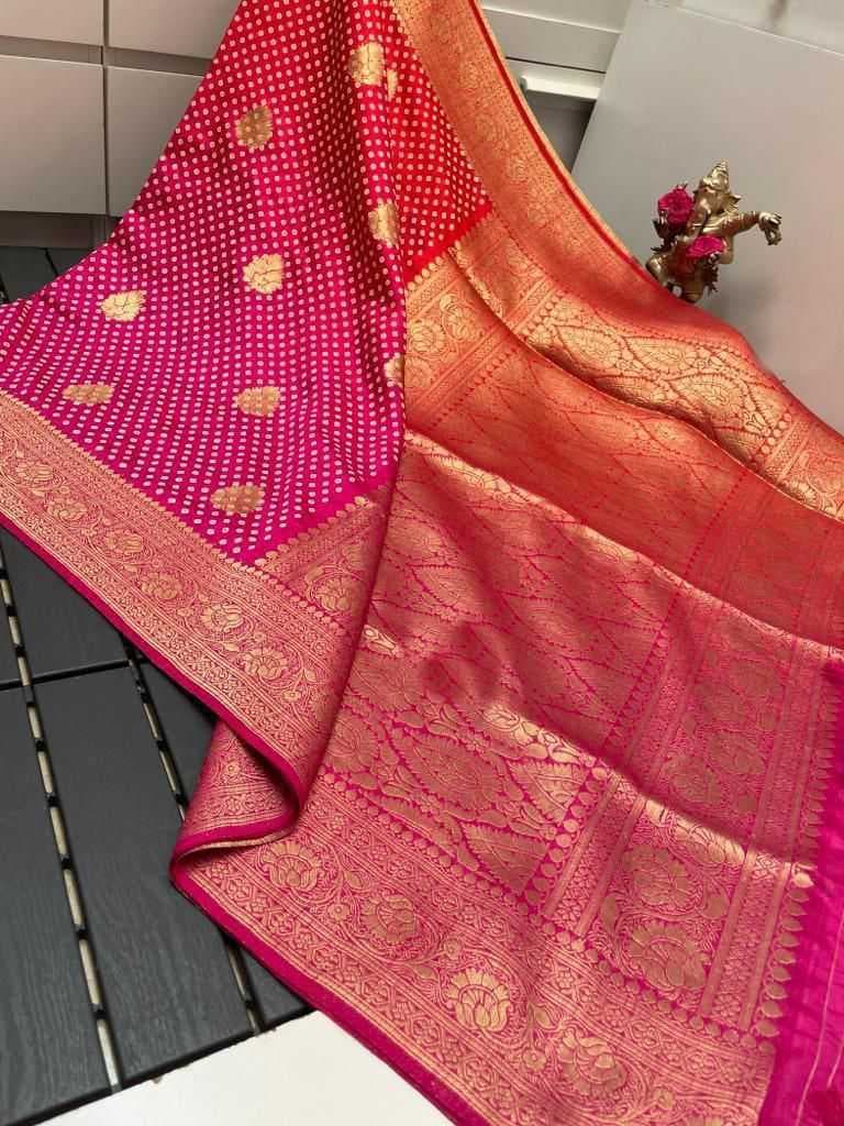 Dual-tone Banarasi Saree