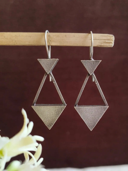 Modern oxidised earrings