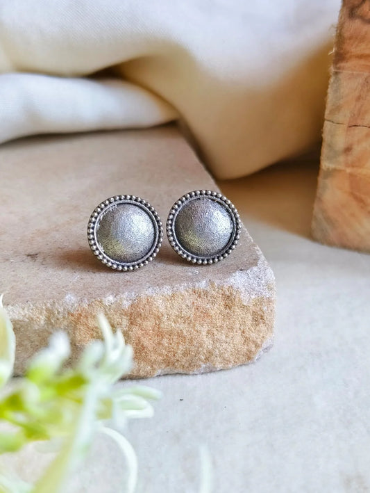 Boondi Oxidized Stud