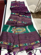 Soft Mulmul cotton Ikat Saree