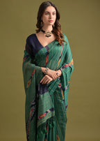 Soft Mulmul cotton Ikat Saree