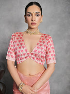 Pichwai Print Tussar Silk Saree