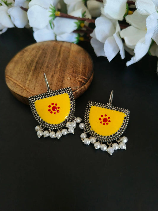 Meenakari Oxidised Earrings