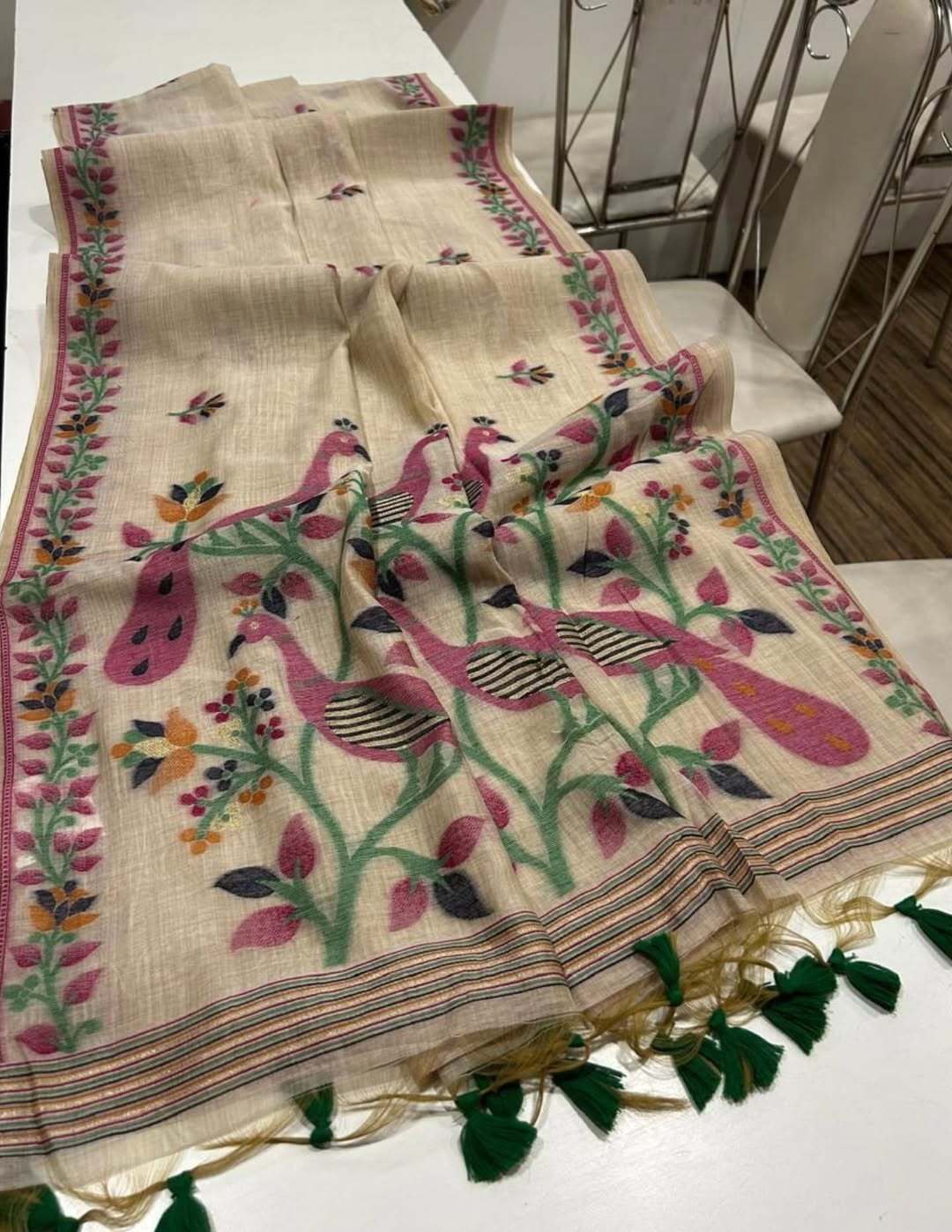 Handloom Mulmul Cotton Saree
