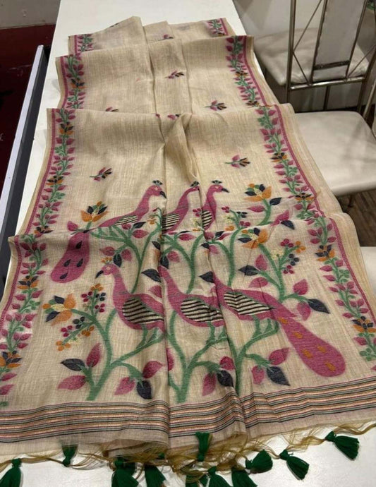 Handloom Mulmul Cotton Saree