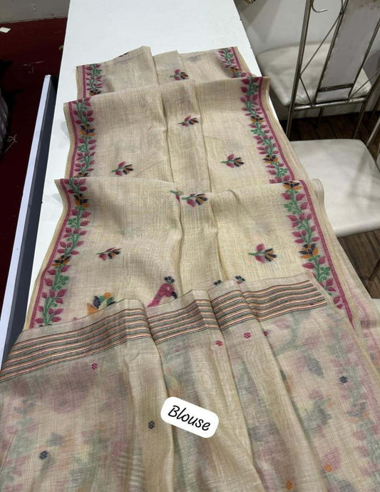 Handloom Mulmul Cotton Saree