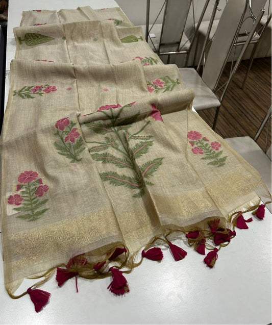 Jamdani soft cotton saree