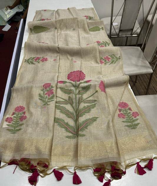 Jamdani soft cotton saree