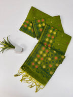 Jamdani Jute Linen Saree