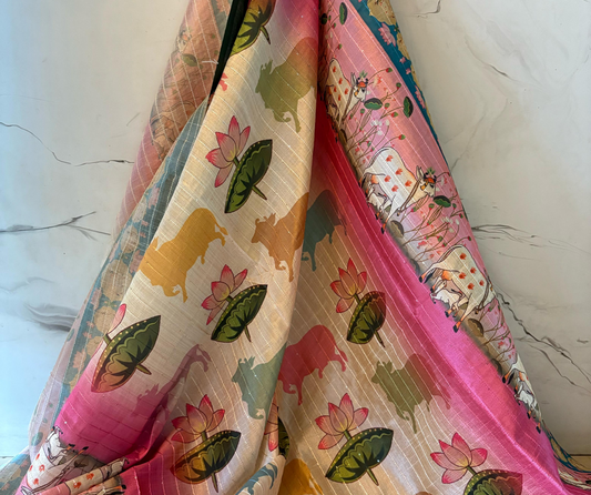 Pichwai Print Dupatta