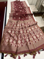 Muga Cotton Jamdani Saree