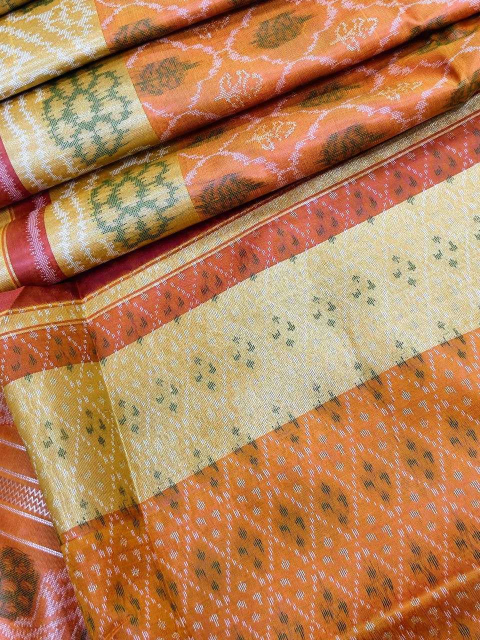 Woven Ikkat Silk Saree